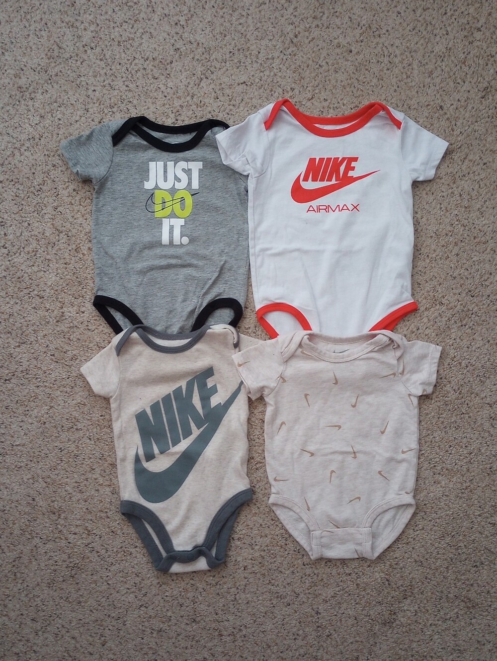 Huge Lot Of Nike Adidas Puma Champion Jordan Under Armour Hurley Baby Onesies - Picture 8 of 15